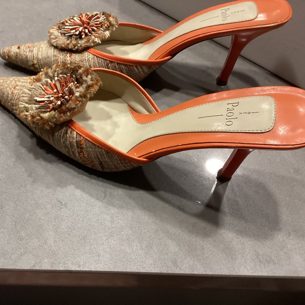 Linea Paolo Mule with Bow Accent size 8M